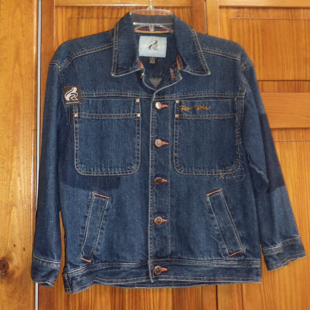 Raw Blue Blue Jean Jacket Sz S Boys